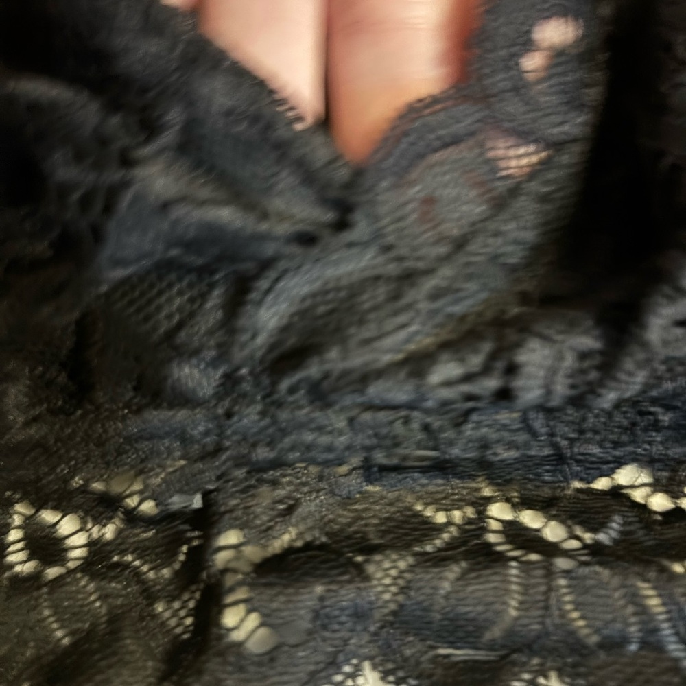 Maurices Black Floral Lace Bralette NWOT Size Large - Picture 3 of 7